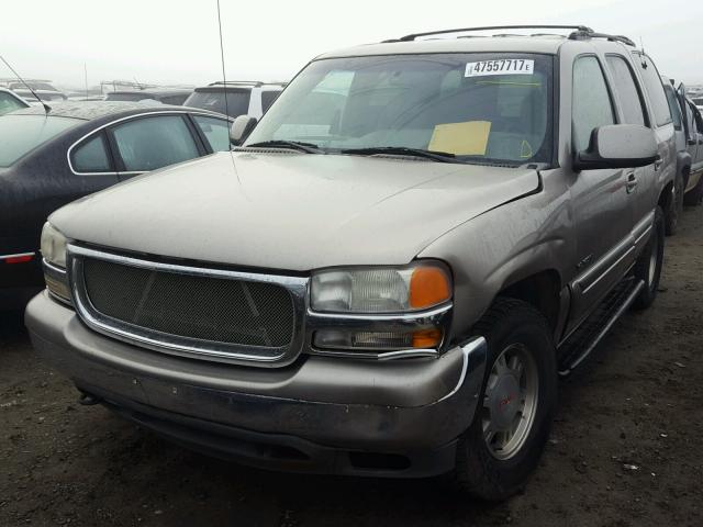 1GKEK13T91R222582 - 2001 GMC YUKON TAN photo 2