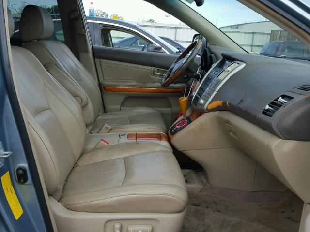 2T2GA31U75C028661 - 2005 LEXUS RX 330 BLUE photo 5