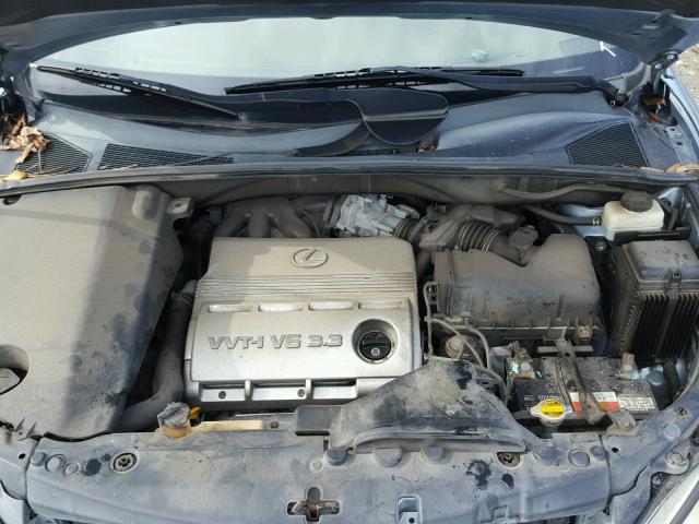 2T2GA31U75C028661 - 2005 LEXUS RX 330 BLUE photo 7