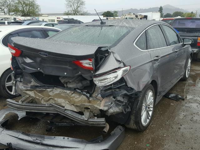 3FA6P0H9XDR341085 - 2013 FORD FUSION SE CHARCOAL photo 4