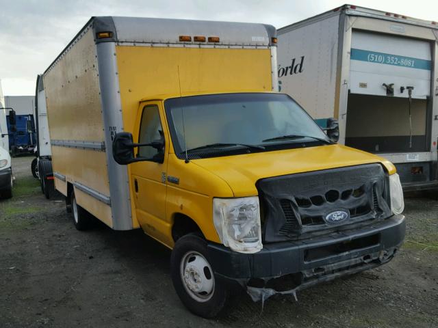 1FDWE35L08DA76012 - 2008 FORD ECONOLINE YELLOW photo 1