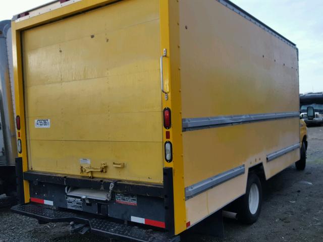 1FDWE35L08DA76012 - 2008 FORD ECONOLINE YELLOW photo 4