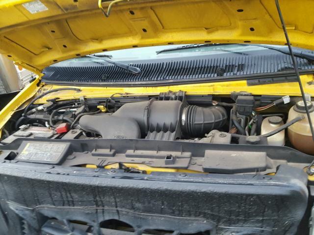 1FDWE35L08DA76012 - 2008 FORD ECONOLINE YELLOW photo 7