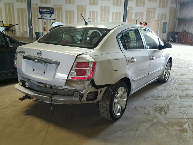 3N1AB6AP2AL692377 - 2010 NISSAN SENTRA 2.0 SILVER photo 4