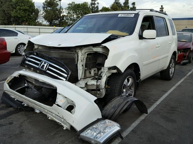 5FNYF3H41DB016452 - 2013 HONDA PILOT EX WHITE photo 2