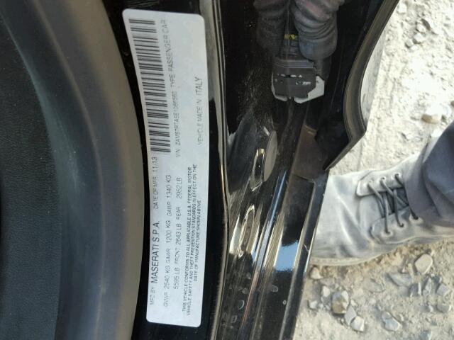 ZAM57RTA5E1086560 - 2014 MASERATI GHIBLI S BLACK photo 10