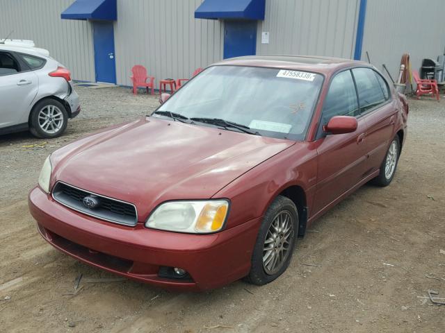 4S3BE625747208797 - 2004 SUBARU LEGACY L S MAROON photo 2