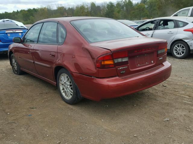 4S3BE625747208797 - 2004 SUBARU LEGACY L S MAROON photo 3