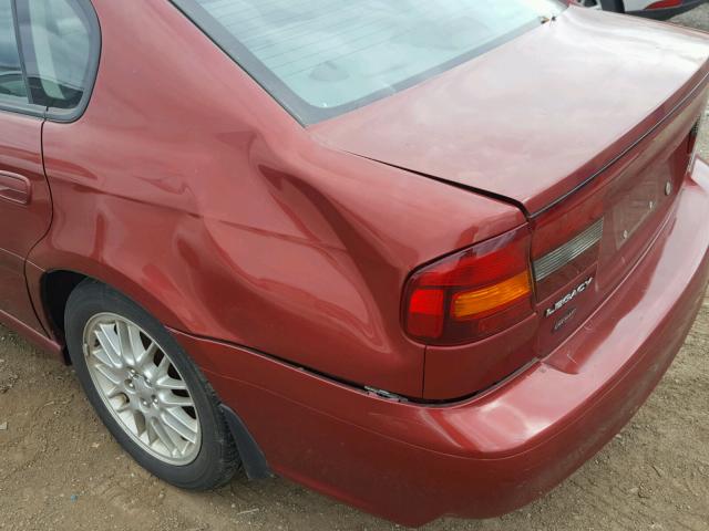 4S3BE625747208797 - 2004 SUBARU LEGACY L S MAROON photo 9