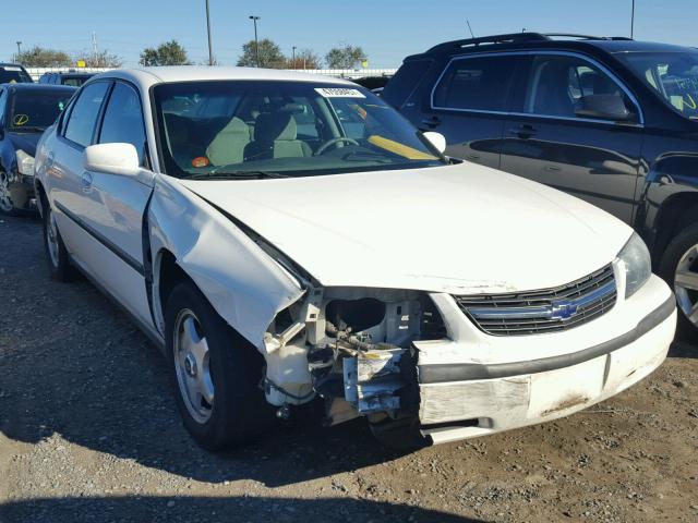 2G1WF52E349298594 - 2004 CHEVROLET IMPALA WHITE photo 1