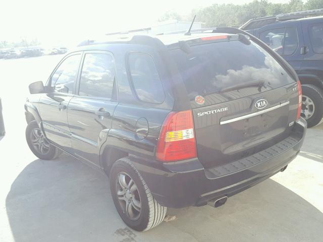 KNDJF723377347732 - 2007 KIA SPORTAGE E BLACK photo 3