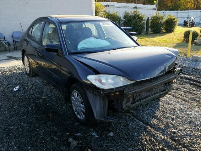 2HGES16614H569380 - 2004 HONDA CIVIC LX BLACK photo 1