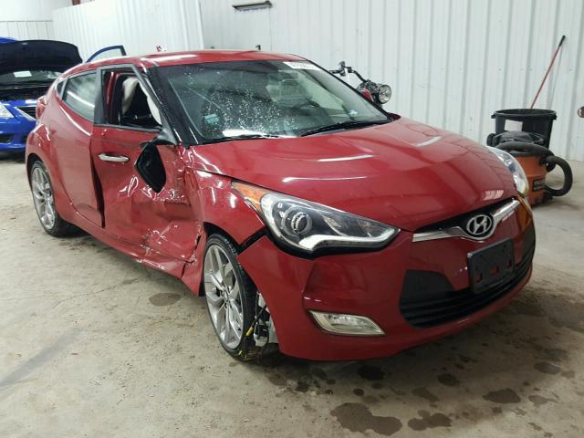 KMHTC6AD2FU222464 - 2015 HYUNDAI VELOSTER B RED photo 1