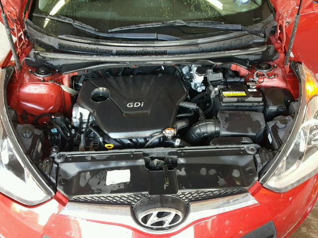 KMHTC6AD2FU222464 - 2015 HYUNDAI VELOSTER B RED photo 7