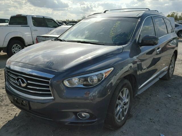 5N1AL0MNXEC529877 - 2014 INFINITI QX60 GRAY photo 2