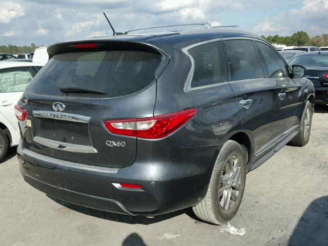 5N1AL0MNXEC529877 - 2014 INFINITI QX60 GRAY photo 4