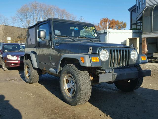 1J4FA29166P712148 - 2006 JEEP WRANGLER / GREEN photo 1