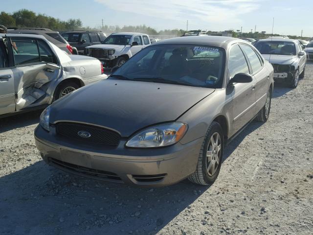 1FAFP53U96A210350 - 2006 FORD TAURUS SE BROWN photo 2