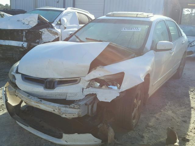 1HGCM56804A121625 - 2004 HONDA ACCORD EX WHITE photo 2