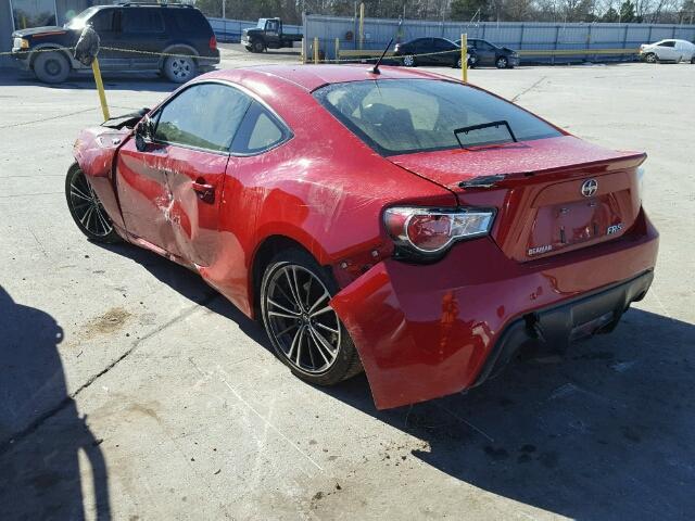 JF1ZNAA13E8708974 - 2014 TOYOTA SCION FR-S 红色 照片 3