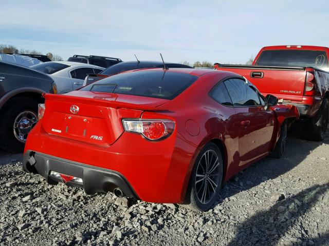 JF1ZNAA13E8708974 - 2014 TOYOTA SCION FR-S 红色 照片 4