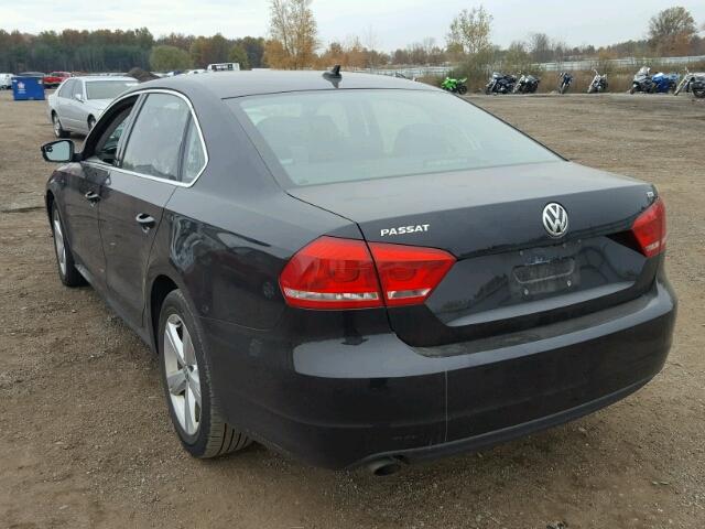 1VWAS7A35FC122972 - 2015 VOLKSWAGEN PASSAT S BLACK photo 3