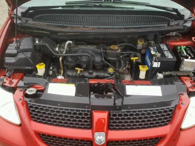 2B8GP74L22R550439 - 2002 DODGE GRAND CARA RED photo 7