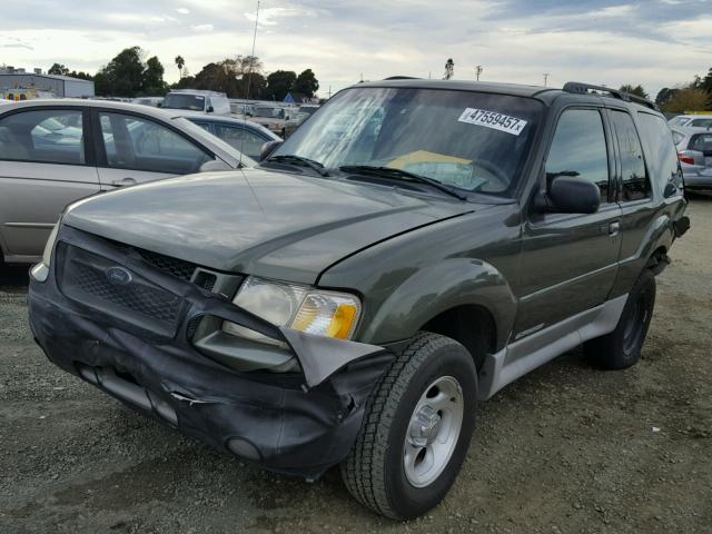 1FMYU60E11UC78899 - 2001 FORD EXPLORER S GREEN photo 2