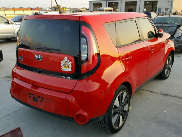 KNDJX3A52E7730874 - 2014 KIA SOUL ! RED photo 4