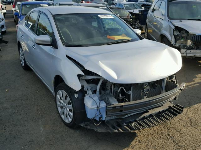 3N1AB7AP1DL765054 - 2013 NISSAN SENTRA S SILVER photo 1