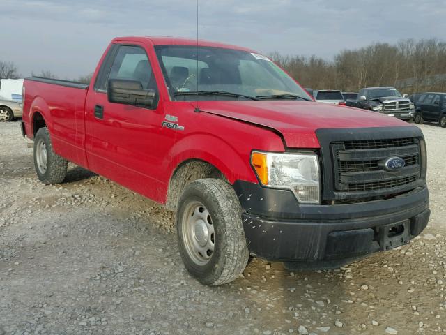 1FTMF1CM3EKG32152 - 2014 FORD F150 RED photo 1