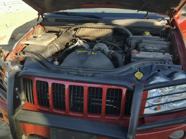 1J4GS48K36C243809 - 2006 JEEP GRAND CHER BURGUNDY photo 7