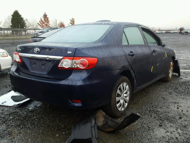 2T1BU4EE4CC847848 - 2012 TOYOTA COROLLA BA BLUE photo 4