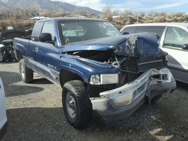 1B7HF13Z01J213320 - 2001 DODGE RAM 1500 BLUE photo 1