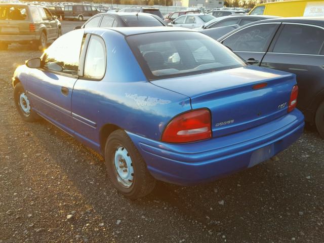 1B3ES42C4WD582265 - 1998 DODGE NEON HIGHL BLUE photo 3