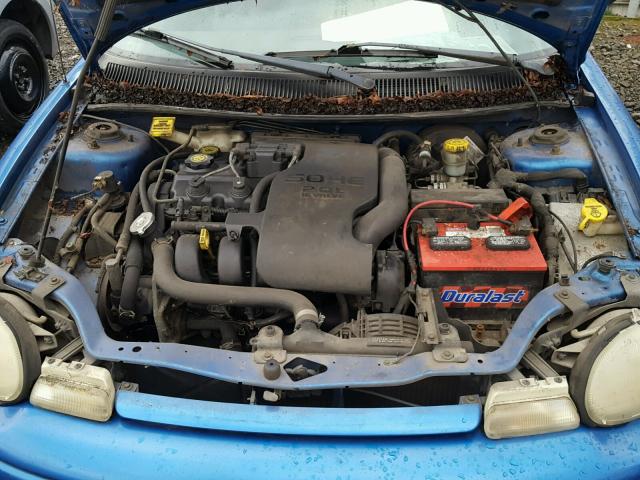 1B3ES42C4WD582265 - 1998 DODGE NEON HIGHL BLUE photo 7