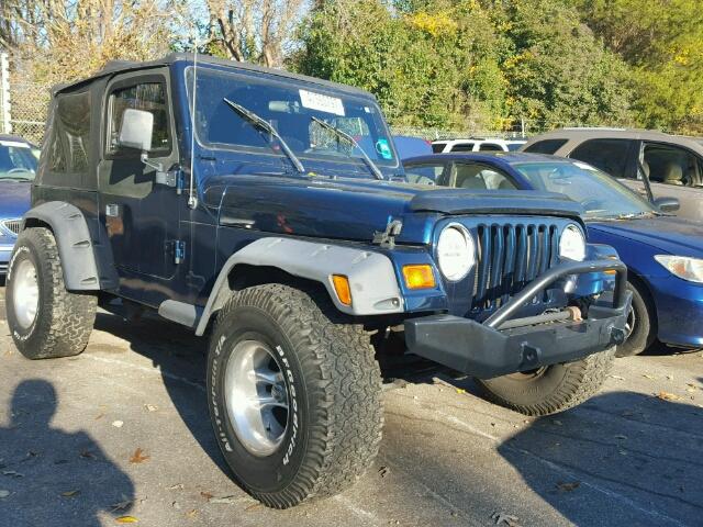 1J4FA39S62P771712 - 2002 JEEP WRANGLER / BLUE photo 1