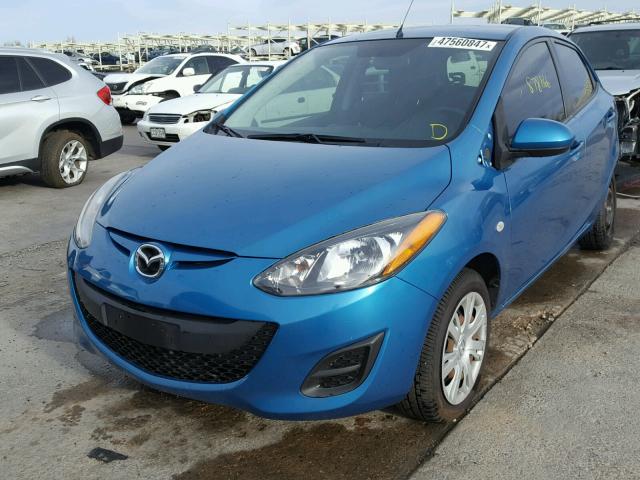 JM1DE1KZ2C0144240 - 2012 MAZDA MAZDA2 BLUE photo 2