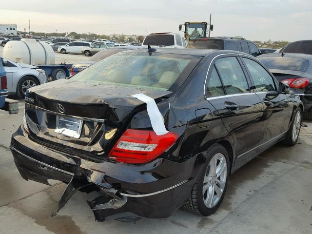 WDDGF4HB4CR217339 - 2012 MERCEDES-BENZ C 250 BLACK photo 4