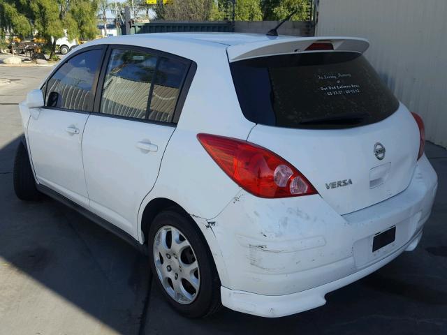 3N1BC13E18L390105 - 2008 NISSAN VERSA S WHITE photo 3