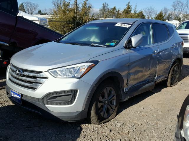 5XYZTDLB1FG260171 - 2015 HYUNDAI SANTA FE S SILVER photo 2