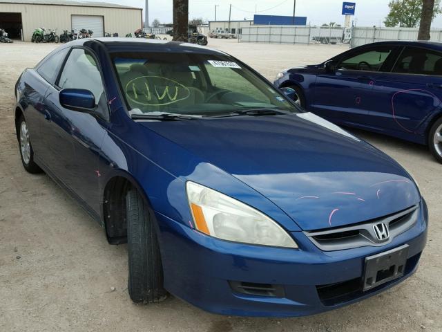 1HGCM72326A016268 - 2006 HONDA ACCORD LX BLUE photo 1