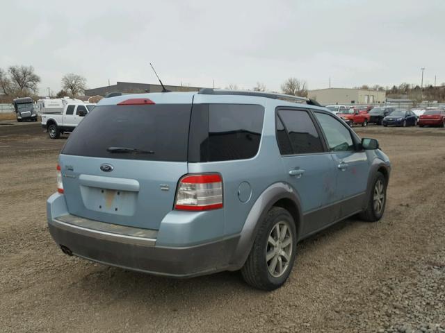 1FMDK05WX8GA34471 - 2008 FORD TAURUS X S BLUE photo 4