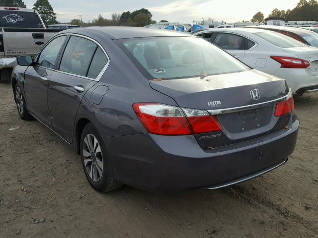 1HGCR2F30DA030441 - 2013 HONDA ACCORD LX GRAY photo 3