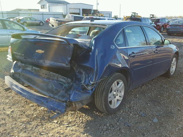 2G1WC581369119924 - 2006 CHEVROLET IMPALA LT BLUE photo 4