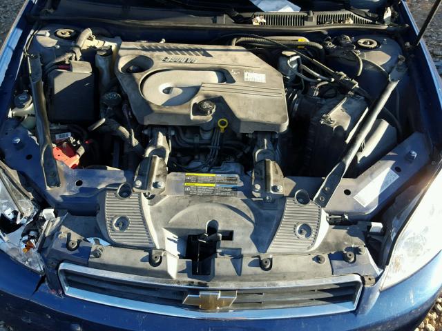 2G1WC581369119924 - 2006 CHEVROLET IMPALA LT BLUE photo 7