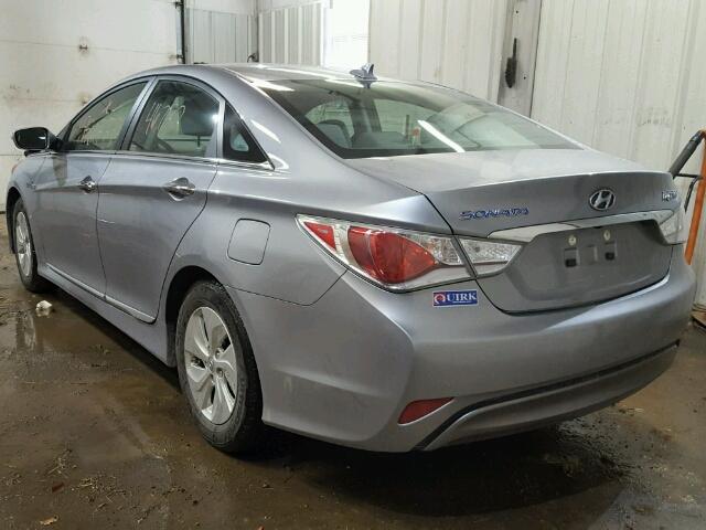 KMHEC4A4XFA139315 - 2015 HYUNDAI SONATA HYB GRAY photo 3