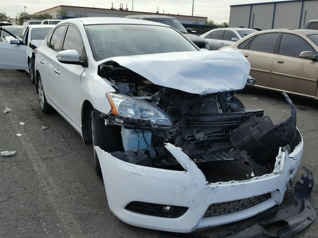 3N1AB7AP1FY264414 - 2015 NISSAN SENTRA S WHITE photo 1