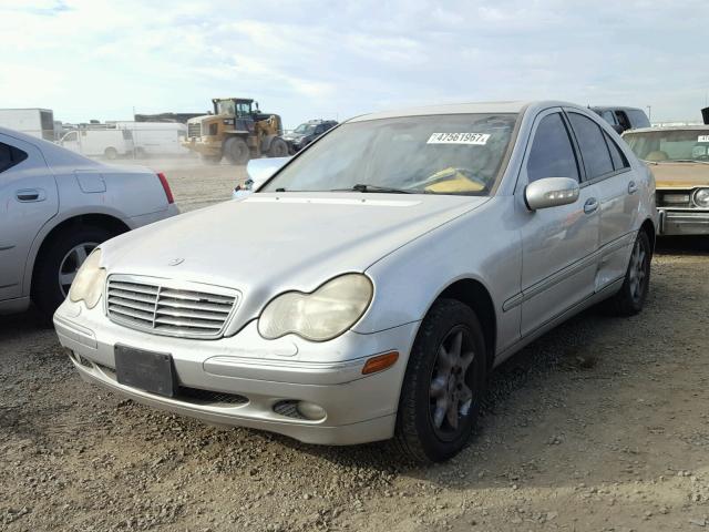 WDBRF64J11F041892 - 2001 MERCEDES-BENZ C 320 GRAY photo 2