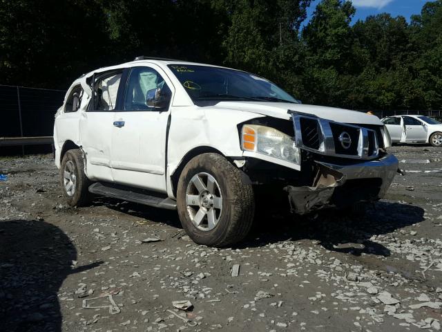 5N1AA08B54N743362 - 2004 NISSAN ARMADA SE WHITE photo 1